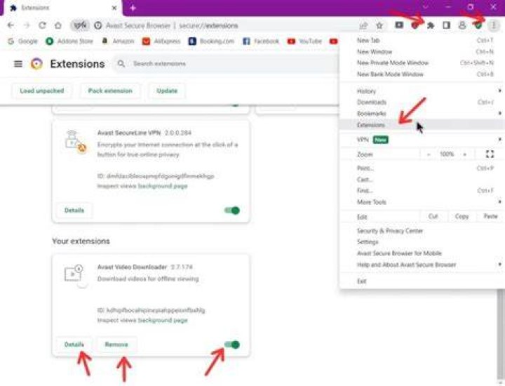 Disabling browser extensions